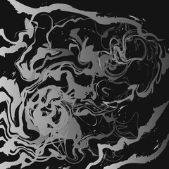 Vector background bends. White patterns on a black background