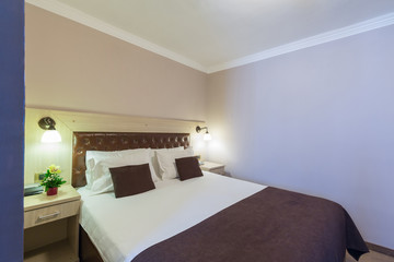 Interior of a hotel bedroom