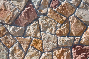 Texture of a wall of stones