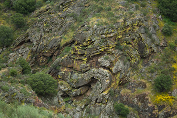 paisagem natural do parque do douro internacional em Portugal