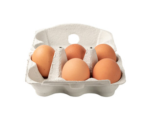 Egg Box with Chicken Eggs, Carton Pack or Egg Container