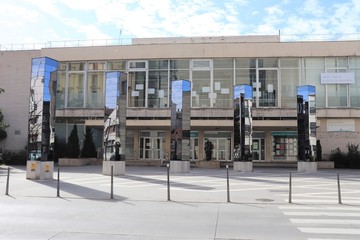Le centre culturel de Villeurbanne situé cours Emile Zola - ville de Villeurbanne - Département...