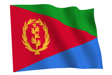 Eritrea Flag waving