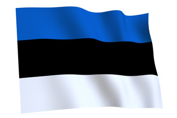 Estonia Flag waving