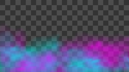 Colored smoke background. Blue and pink fog. Vector illustration.