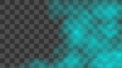 Colored smoke background. Blue fog. Vector illustration.