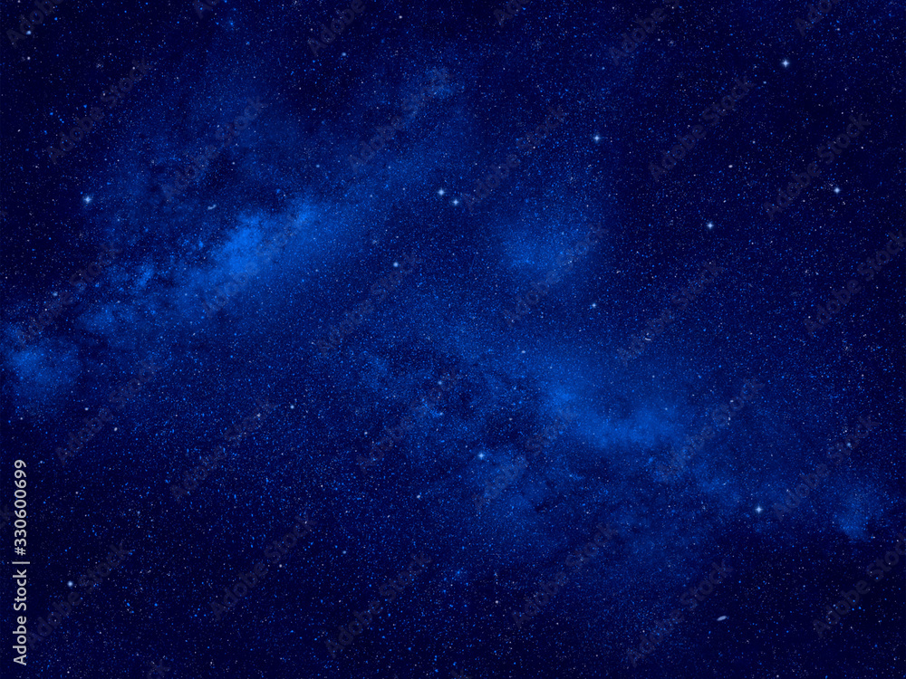 Wall mural milky way galaxy in night sky. space background.