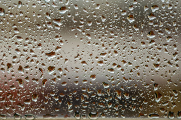 rain drops on my window in Spain