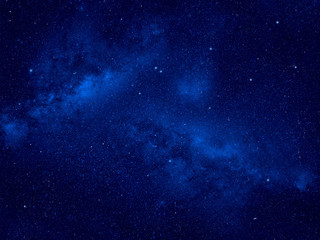 Fototapeta na wymiar Milky way galaxy in night sky. Space background.
