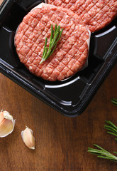 burger cutlet from beef