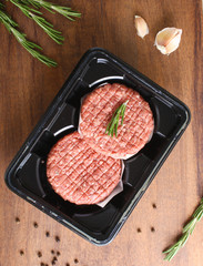 burger cutlet from beef