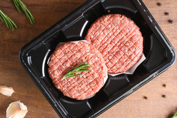 burger cutlet from beef