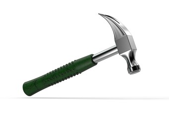 3d illustration of hammer isolated