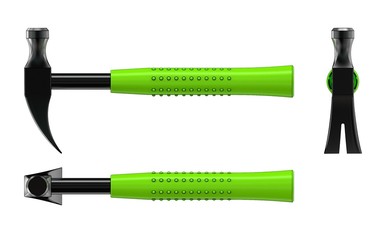 3d illustration of hammer isolated