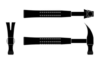 3d illustration of hammer isolated