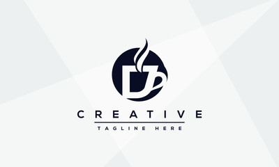 Creative modern letter D logo design, Minimalist D DD initial based vector icon.