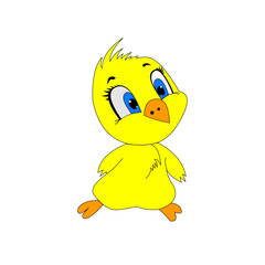 Yellow chick easter duckling holiday baby chicken chicken duck hen merry easter birthday
