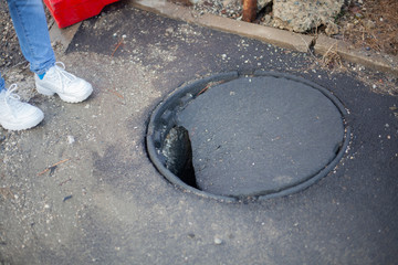 Failure in the ground.