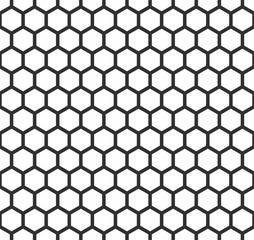 Grille Hexagonal cell texture Speaker grille seamless pattern. Vector