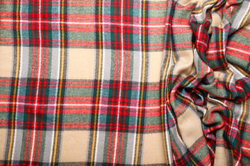 Beautiful scarf as background, closeup