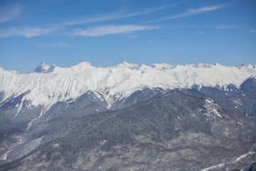 Fototapeta na wymiar Snow peaks.