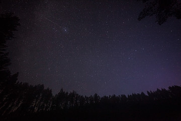 one million stars at night. long exposure. Milky way