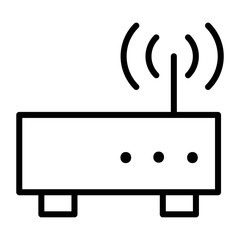 Wireless router icon. Modem, switch sign. Network, internet technology.