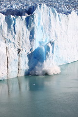 Closeup of Perito Moreno glacier. Patagonia, Argentina