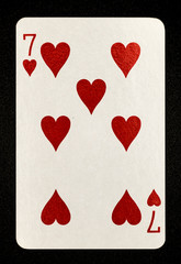  Seven of Hearts Playing Card