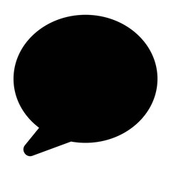 Speech bubble icon illustration. Text message, chatting, texting symbols. Online communication, conversation sign. Chat bubble icon for modern style web and mobile applications.