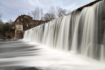 Dam at Abandoned Cotton Mill near Greensboro, North Carolina
