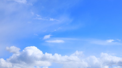 青空のタイムラプス　雲の動き