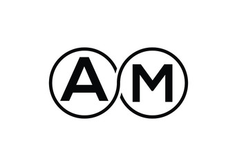 A M Initial Letter Logo design vector template, Graphic Alphabet Symbol for Corporate Business Identity