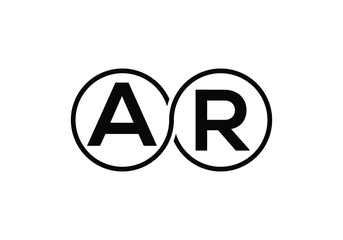 A R Initial Letter Logo design vector template, Graphic Alphabet Symbol for Corporate Business Identity