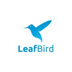 Leaf Bird Logo Abstract and Vector