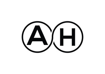 A H Initial Letter Logo design vector template, Graphic Alphabet Symbol for Corporate Business Identity