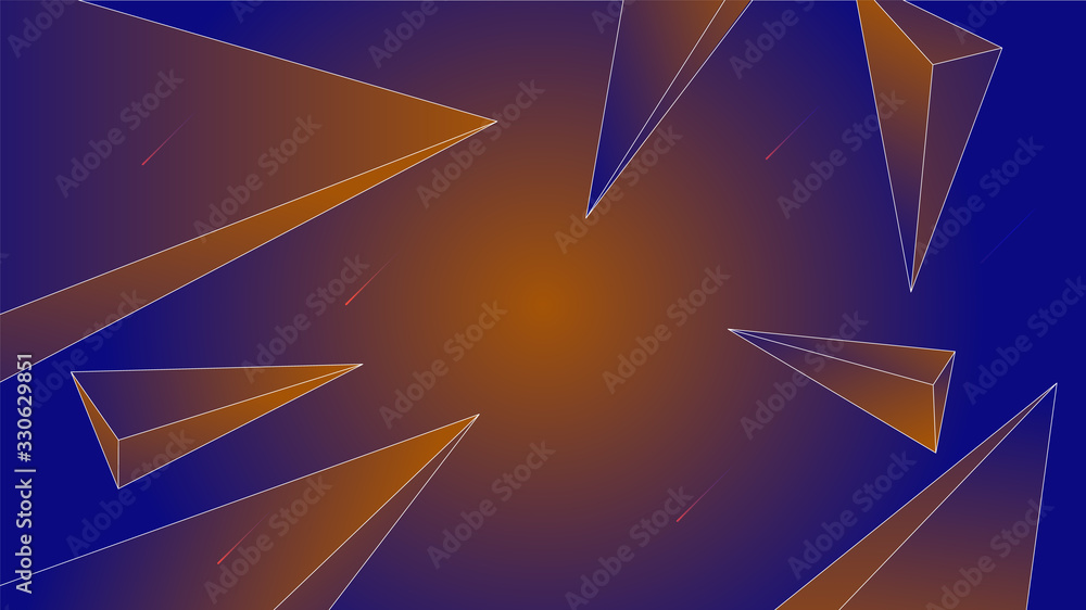 Aufkleber polygon abstract shapes dots light green dark gradient vector background