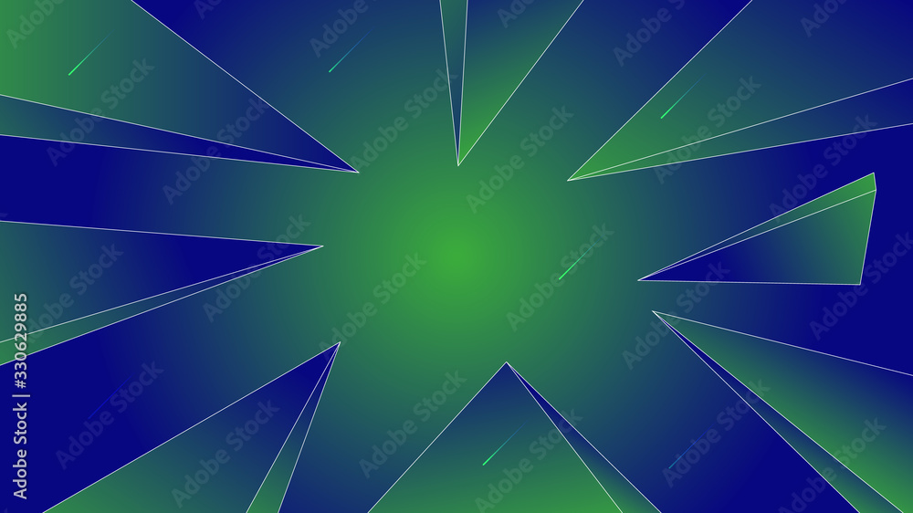 Poster polygon abstract shapes dots turquoise dark gradient vector background