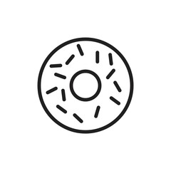 Donuts icon template black color editable. Donuts icon symbol Flat vector illustration for graphic and web design.