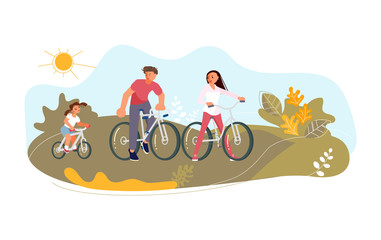 Summer outdoor activity cycling