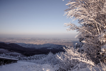 足尾山の雪景色
