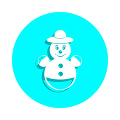 Tumbler toy, baby toy badge icon. Simple glyph, flat vector of toys icons for ui and ux, website or mobile application