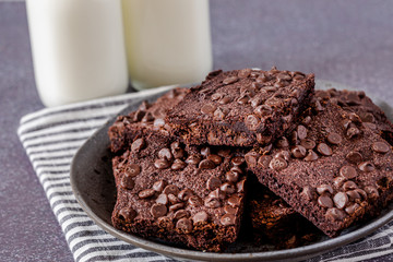 Keto chocolate brownie dessert