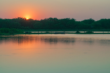 Laguna de Campo al Atardecer, Castelli - Chaco - Argentina