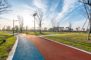 Naklejka premium runway in park