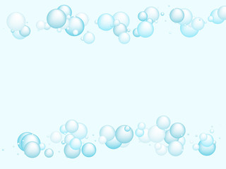 Soap foam bubbles, shampoo soapy effect background