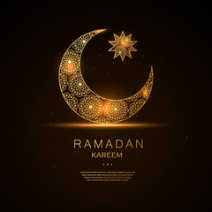 stock vector ramadan kareem concept horizontal banner with islamic geometric square frame