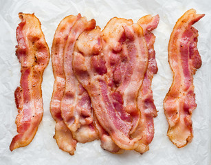 fried bacon rashers