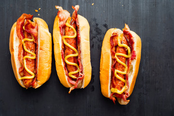 american fast food hot dog