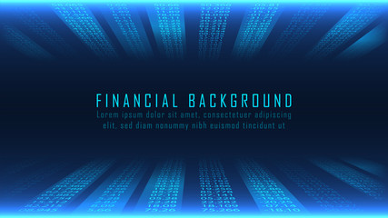 Financial background in numbers concept
